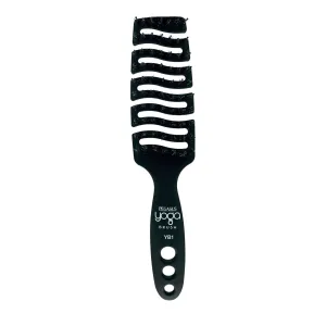 9in Flexible Vented Brush, Pegasus YB1 - Yoga Brush with Nylon and Boar Bristles