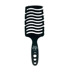 9in Flexible Vented Brush, Pegasus YB3 - Yoga Brush with Nylon and Boar Bristles