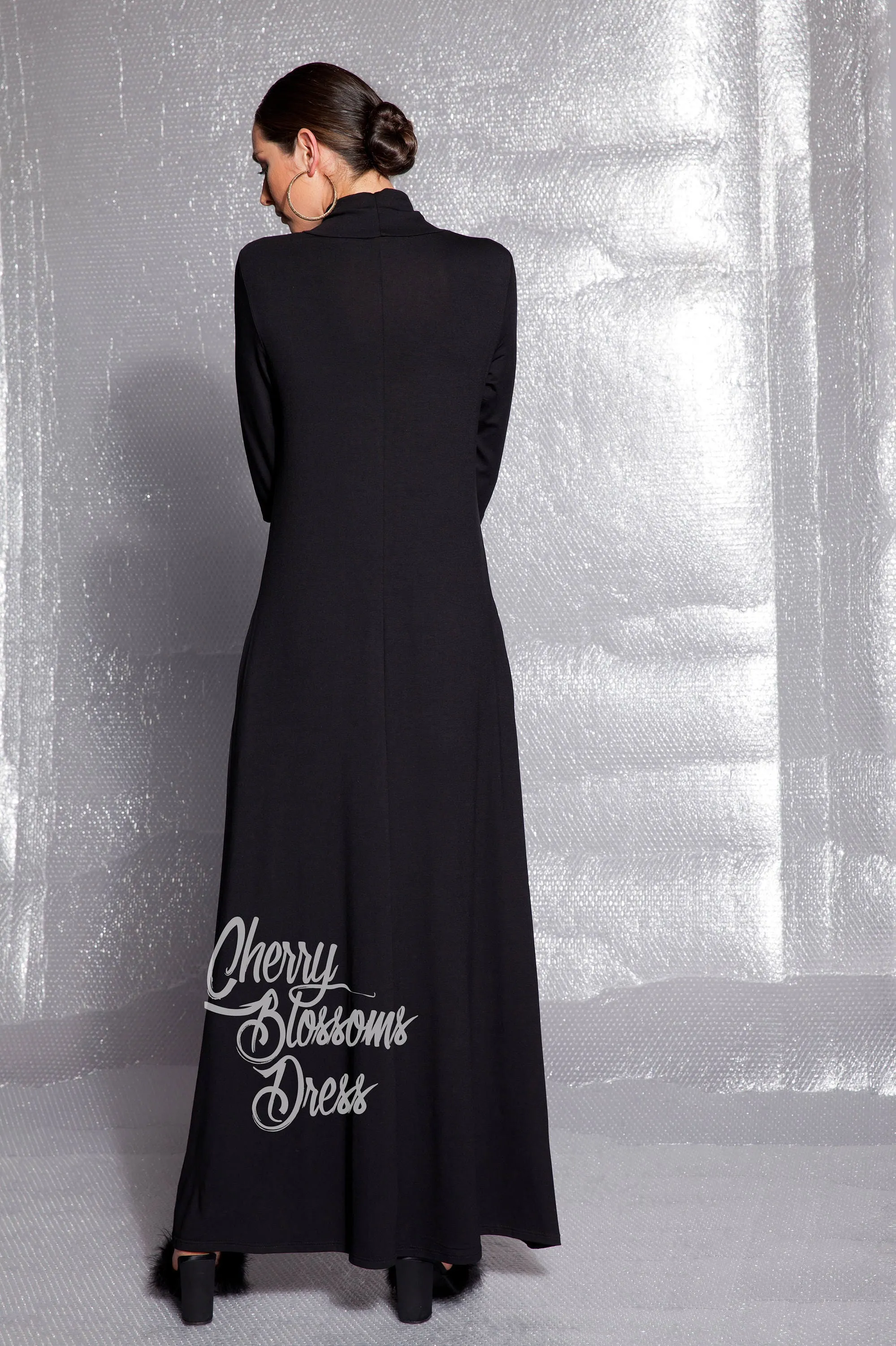 A Line Dress In Black