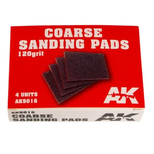 Ak Interactive - Tools - Coarse Sanding Pads 120 grit 4ct