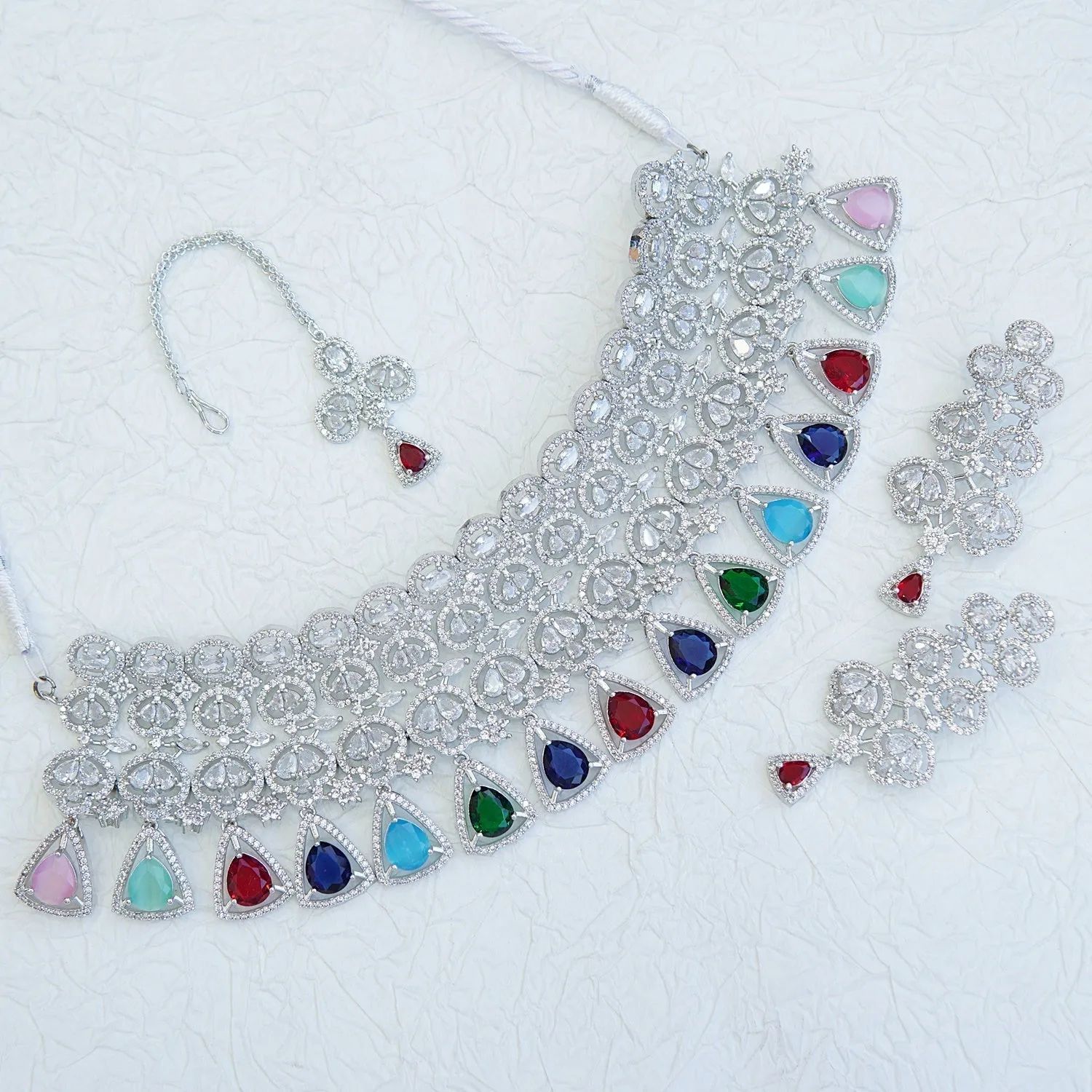 American Diamonds Cubics Latkan Set