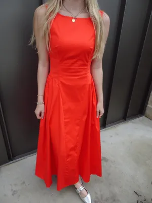 Annabel Red Maxi Dress