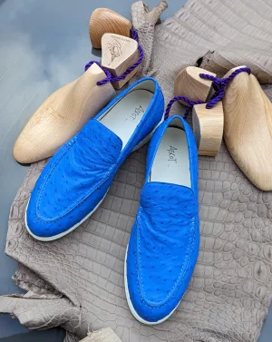 Ascot Cannes - Light Blue Ostrich