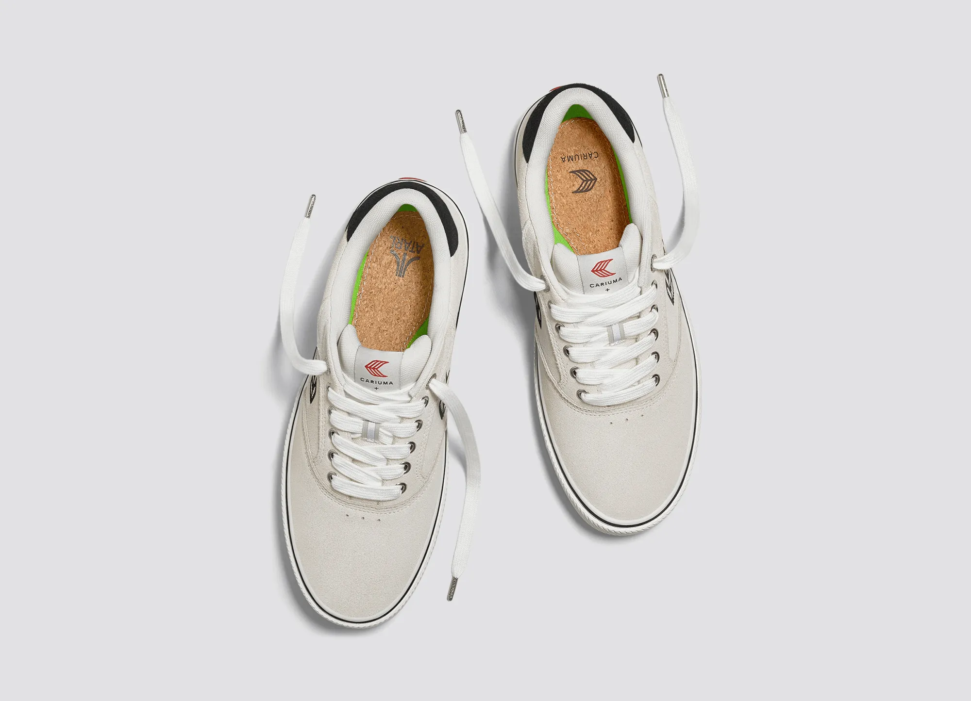 ATARI NAIOCA Smoke White Suede Black Logo Sneaker Women