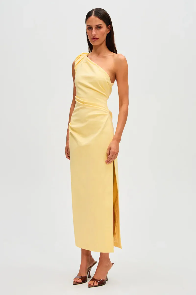 Aubree Midi Dress- Lemon