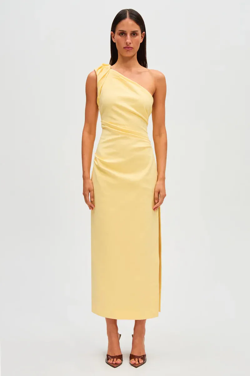 Aubree Midi Dress- Lemon