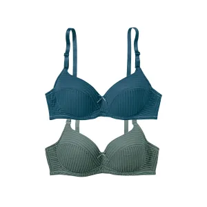 Avon Fashion Classic Serenity Non-Wire Lightwear 2pc Bra Set
