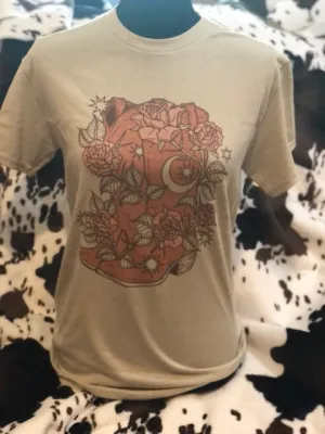 Boots & Roses Tee Shirt