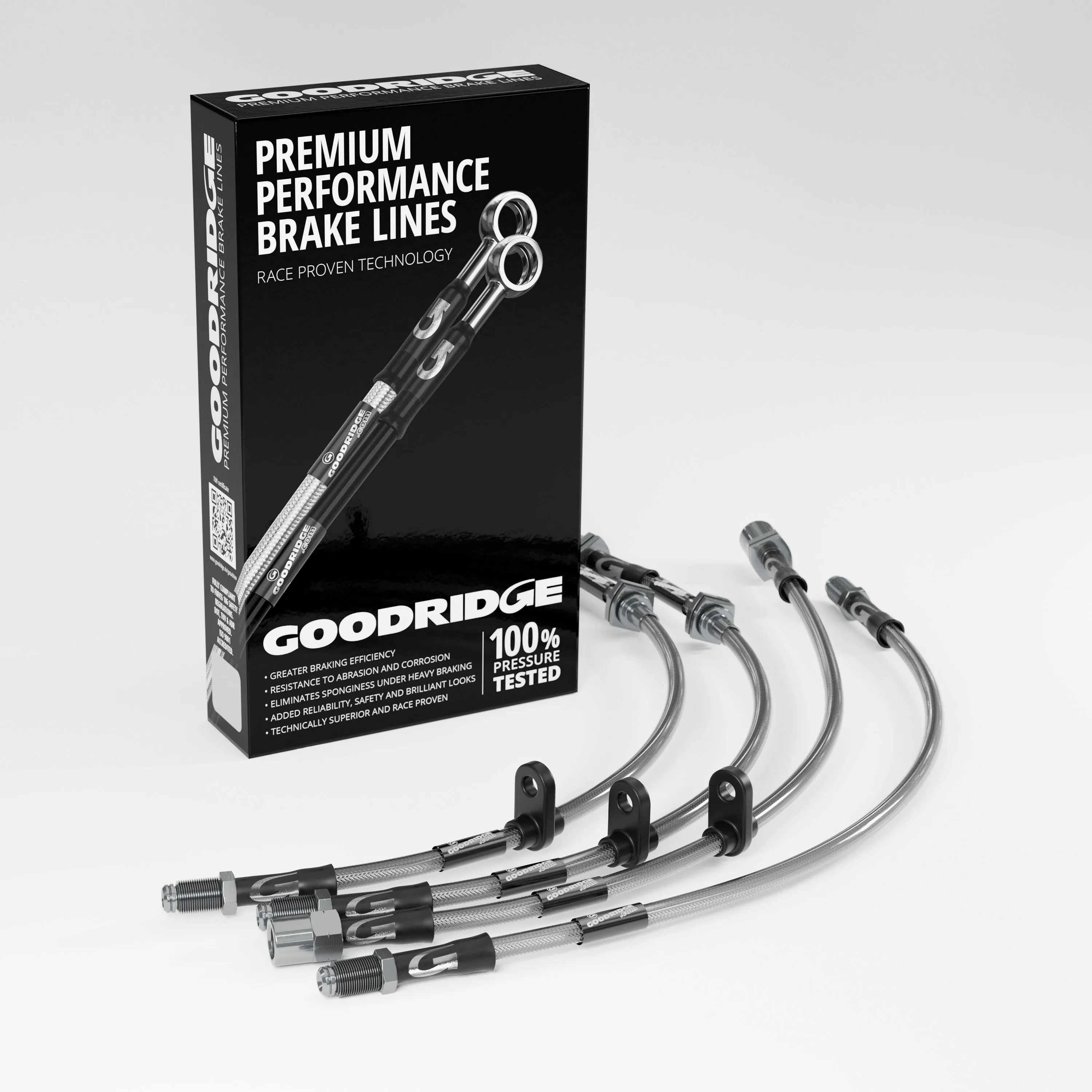 BRAKE HOSE KIT FOR FIAT PANDA (141_) 4X4 MODELS WITH TWO FLEXIBLE REAR BRAKE HOSES 1986-1994