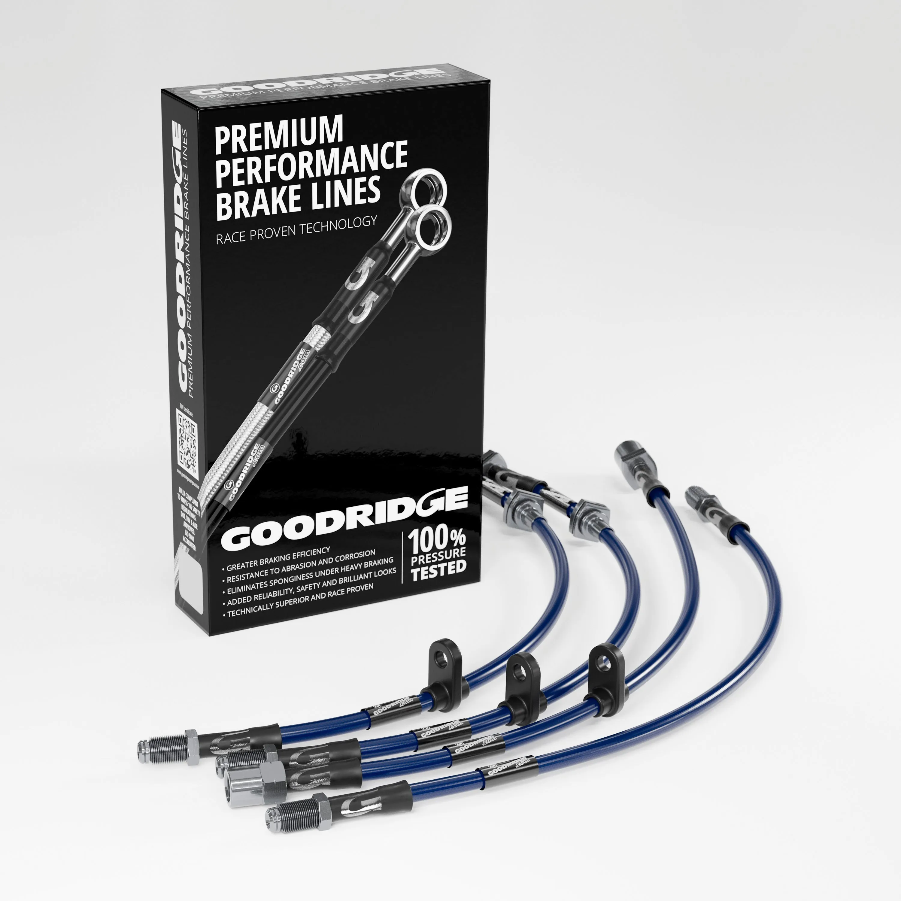 BRAKE HOSE KIT FOR FIAT PANDA (141_) 4X4 MODELS WITH TWO FLEXIBLE REAR BRAKE HOSES 1986-1994