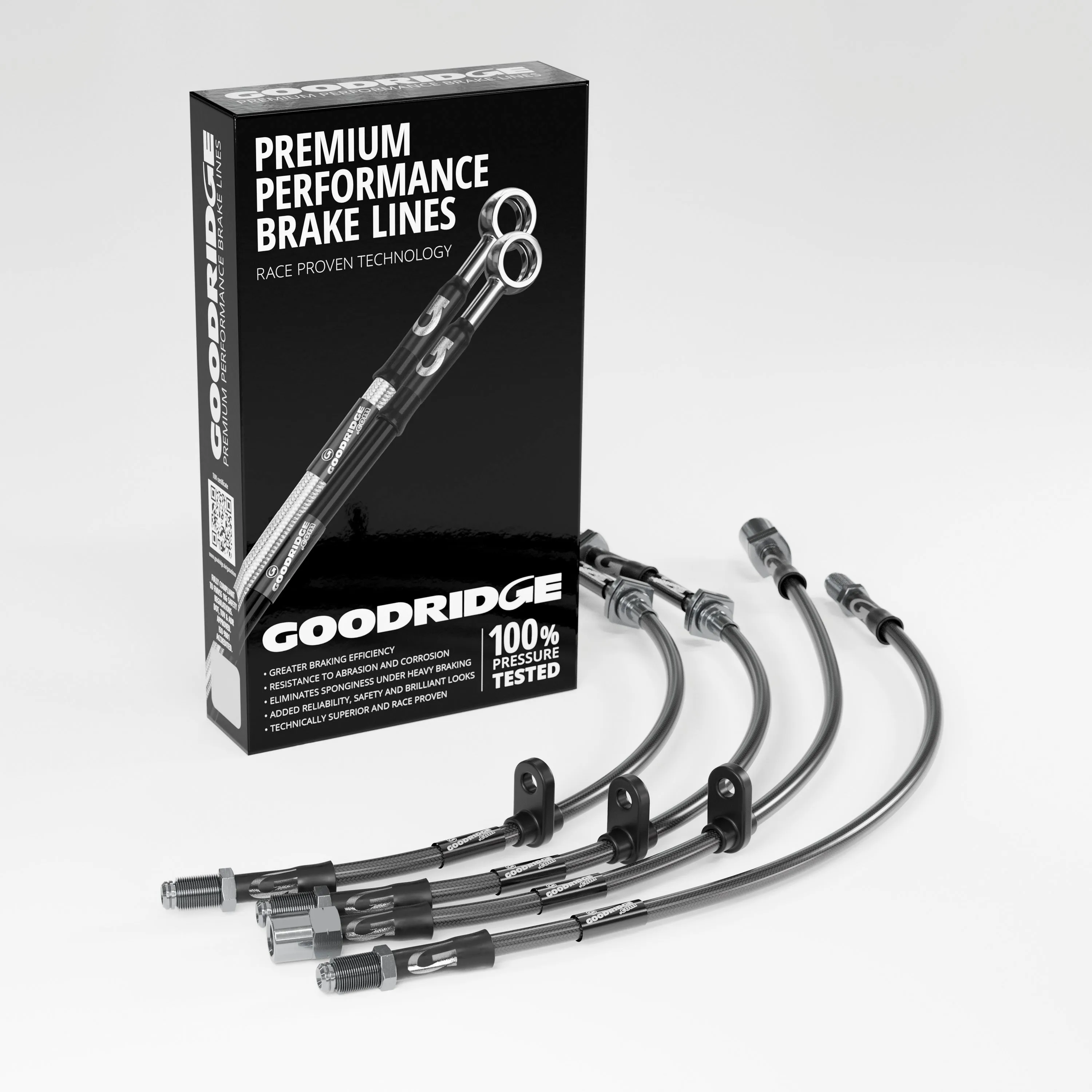 BRAKE HOSE KIT FOR FIAT PANDA (141_) 4X4 MODELS WITH TWO FLEXIBLE REAR BRAKE HOSES 1986-1994
