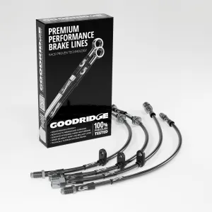 BRAKE HOSE KIT FOR FIAT PANDA (141_) 4X4 MODELS WITH TWO FLEXIBLE REAR BRAKE HOSES 1986-1994