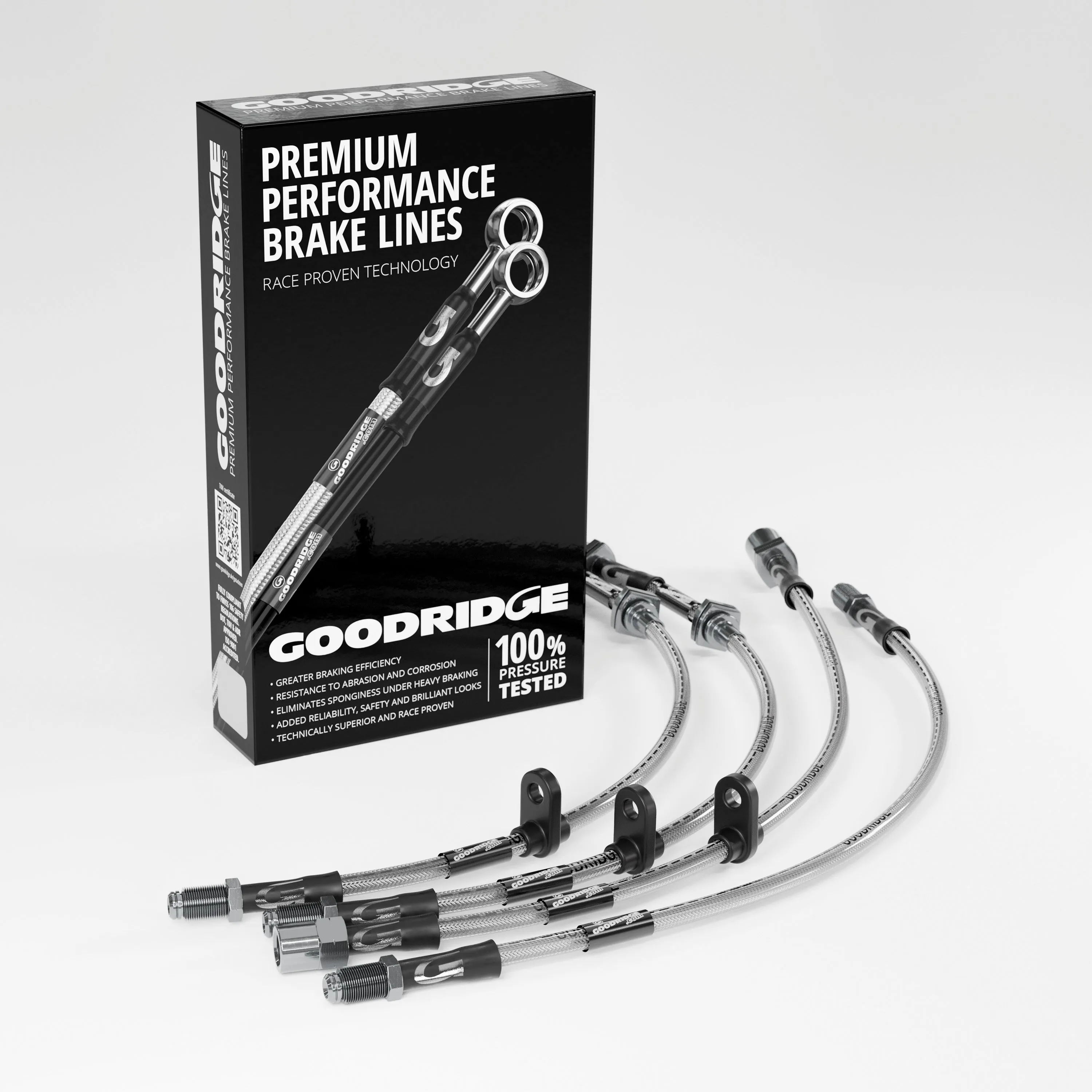 BRAKE HOSE KIT FOR FIAT PANDA (141_) 4X4 MODELS WITH TWO FLEXIBLE REAR BRAKE HOSES 1986-1994
