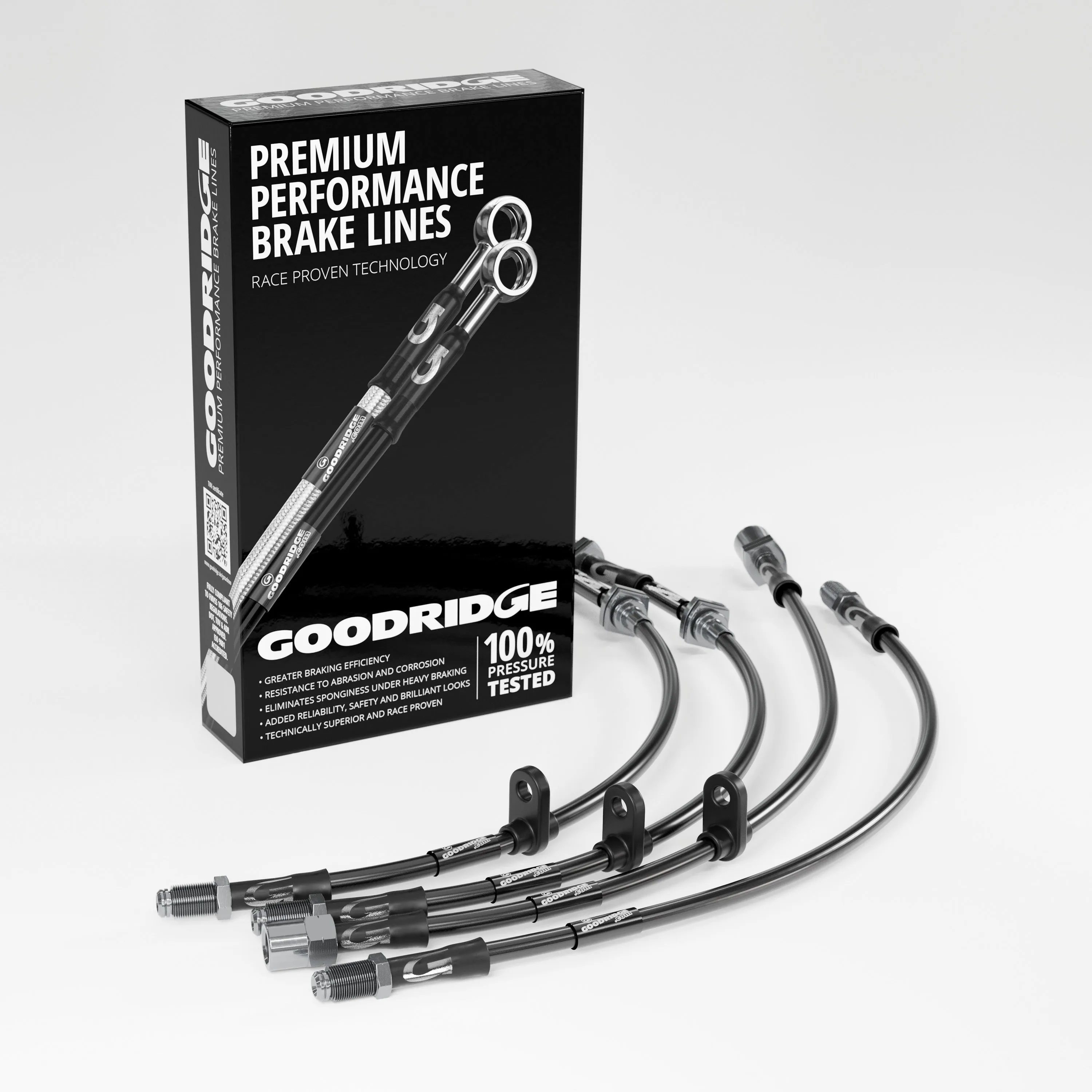 BRAKE HOSE KIT FOR FIAT PANDA (141_) 4X4 MODELS WITH TWO FLEXIBLE REAR BRAKE HOSES 1986-1994