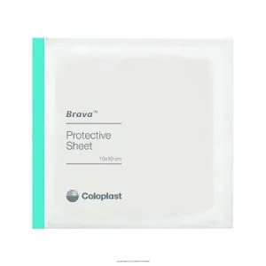 Brava Stoma Skin Protective Sheet, Skin Barrier, 4 x 4 Inch 32105 (Box of 10)