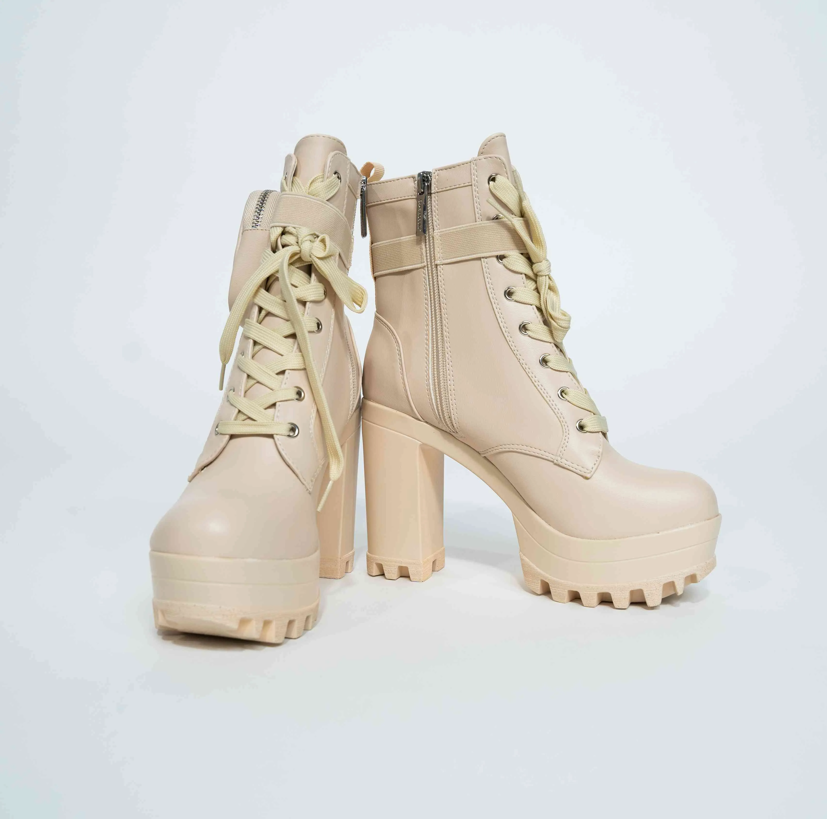 Cargo Leather Boots