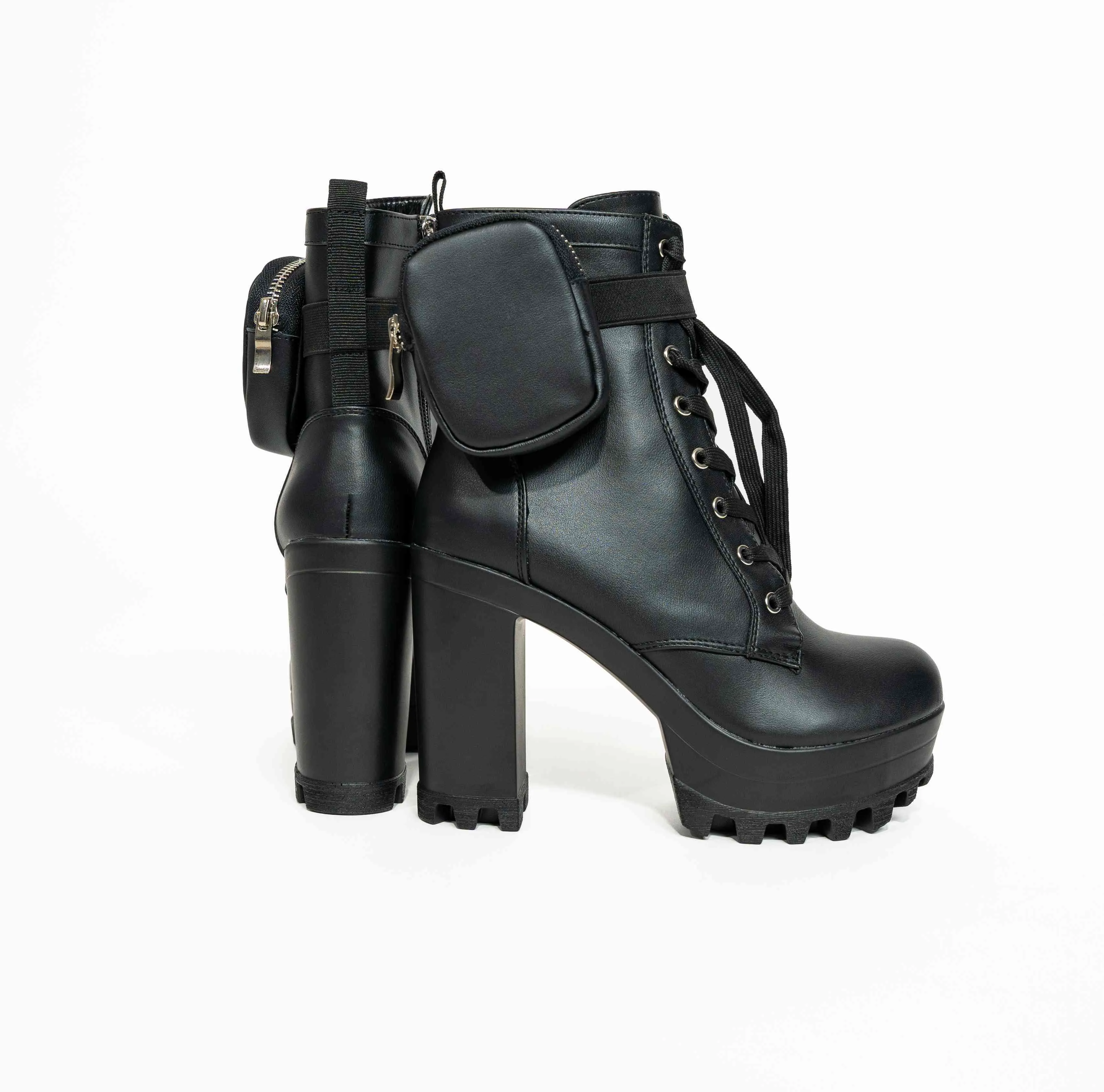 Cargo Leather Boots