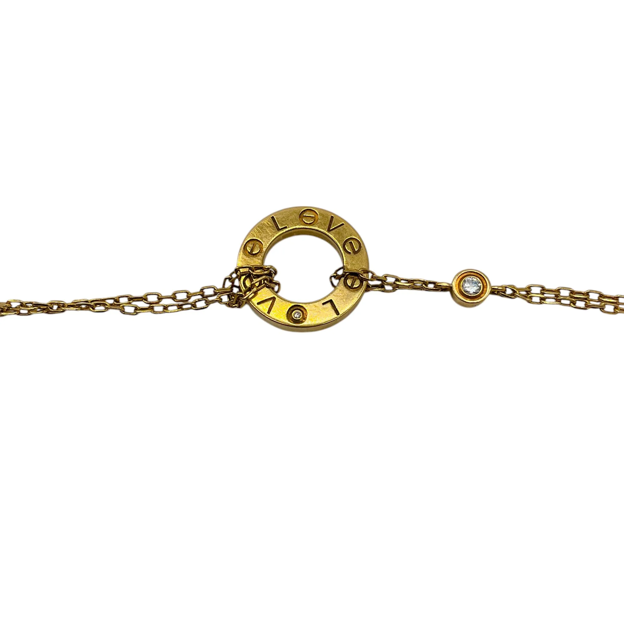 Cartier 18K Gold and Diamond Year 2013 Love Flexible Souple PM Bracelet