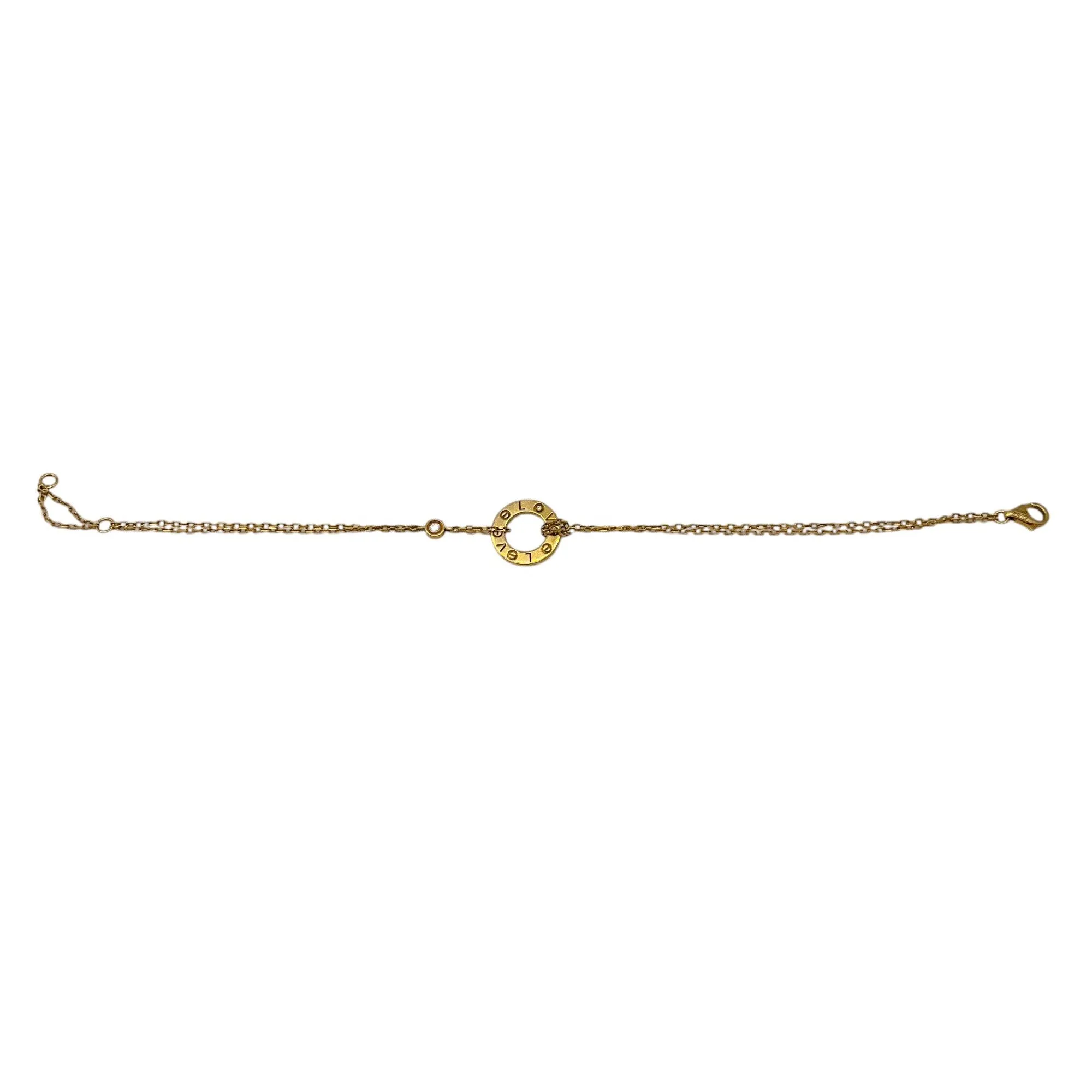Cartier 18K Gold and Diamond Year 2013 Love Flexible Souple PM Bracelet