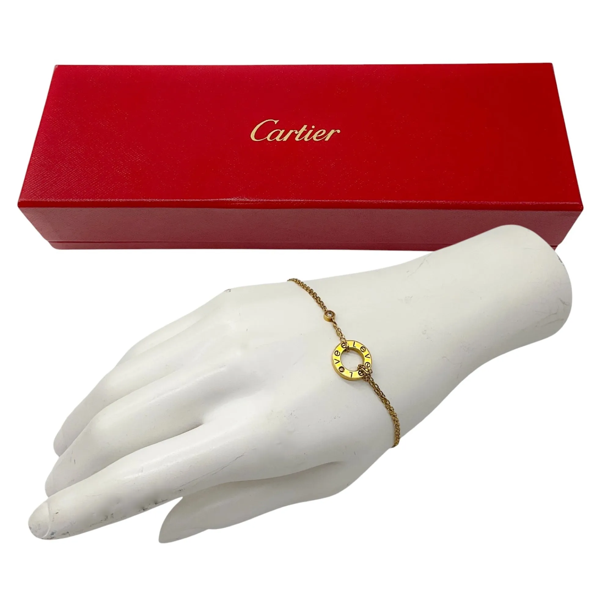 Cartier 18K Gold and Diamond Year 2013 Love Flexible Souple PM Bracelet