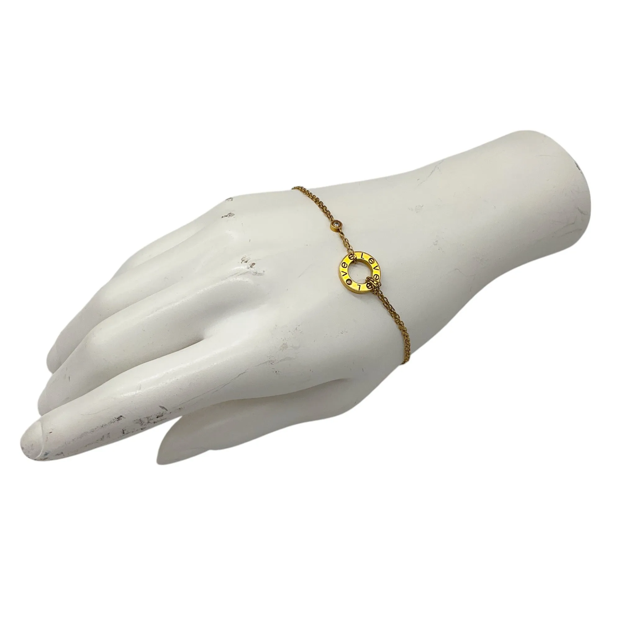 Cartier 18K Gold and Diamond Year 2013 Love Flexible Souple PM Bracelet