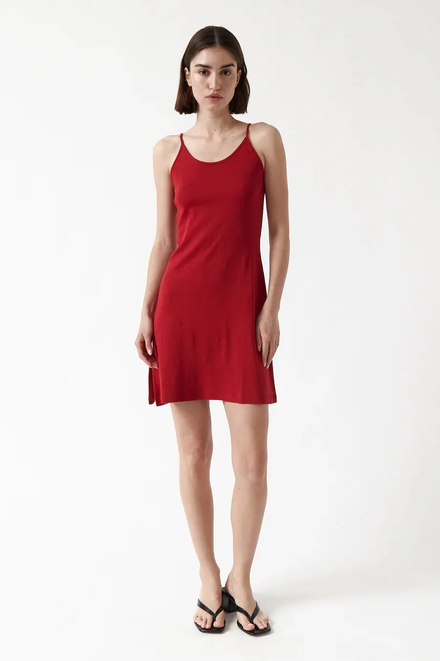 cherry slip dress