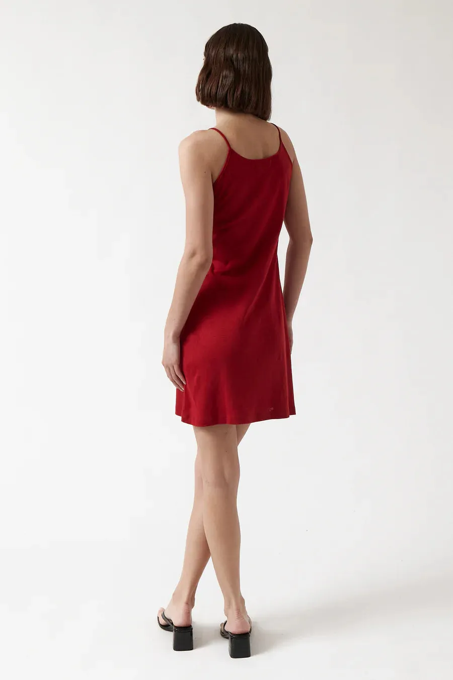 cherry slip dress