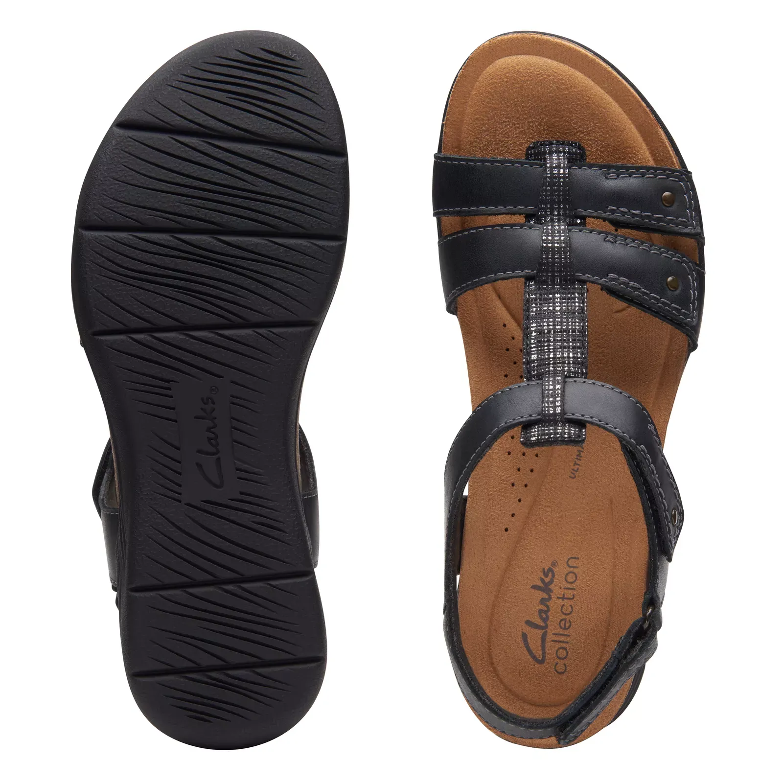 Clarks Women's April Cove Black Leather 26170510