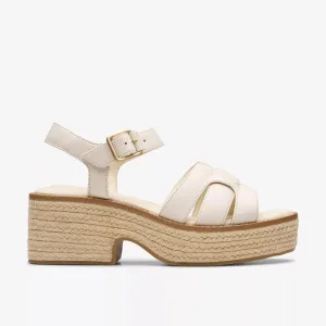 Clarks Women's Coledale Strap Cream Leather 26181249