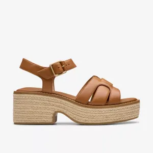 Clarks Women's Coledale Strap Tan Leather 26181251