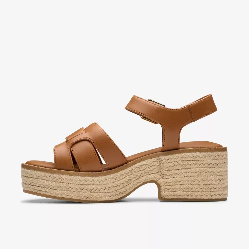 Clarks Women's Coledale Strap Tan Leather 26181251