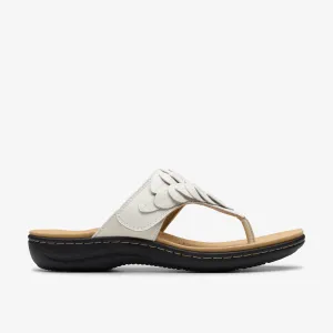 Clarks Women's Laurieann Palm Off White Leather 26181704
