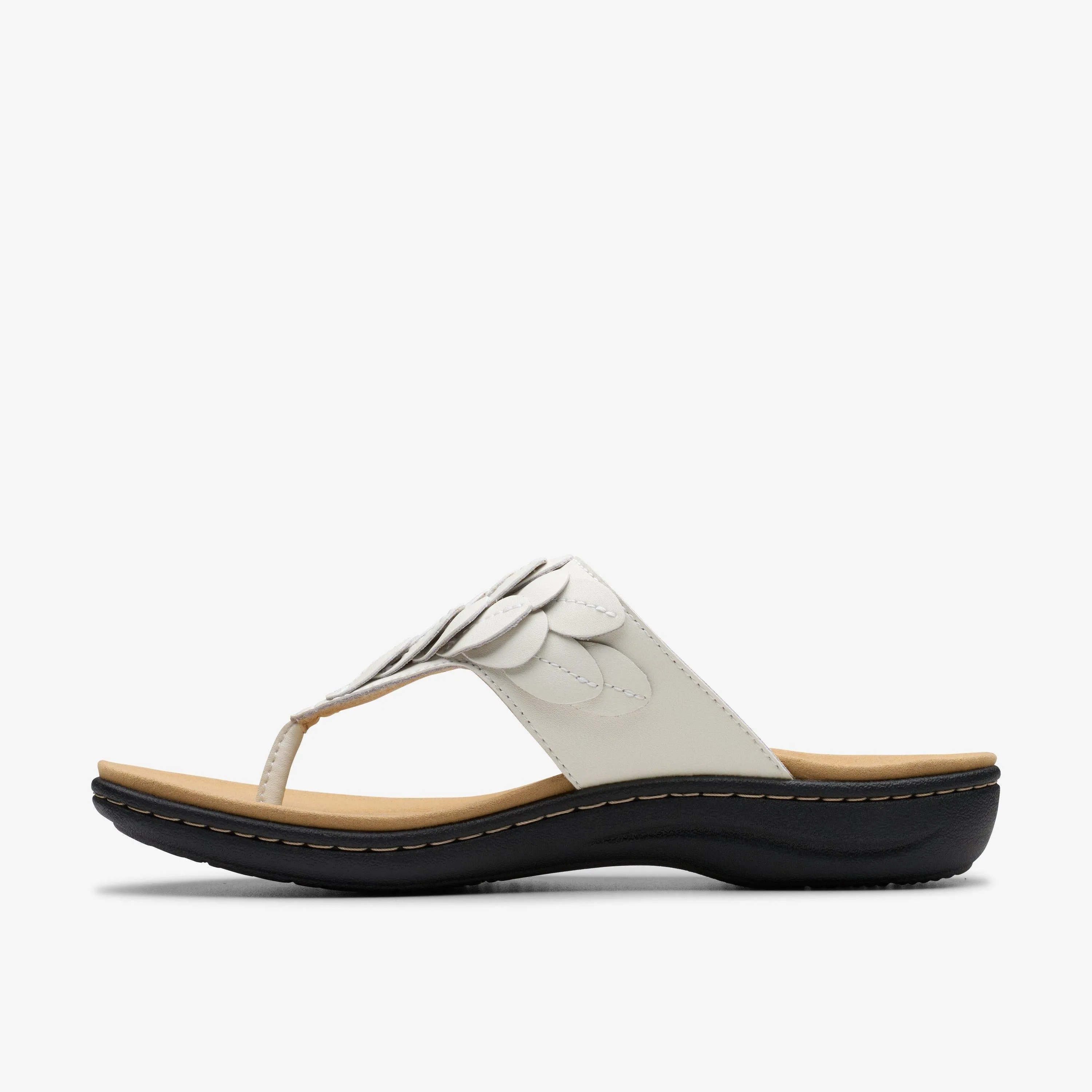 Clarks Women's Laurieann Palm Off White Leather 26181704