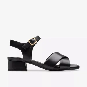 Clarks Women's Serina35 Cross Black Leather 26181343