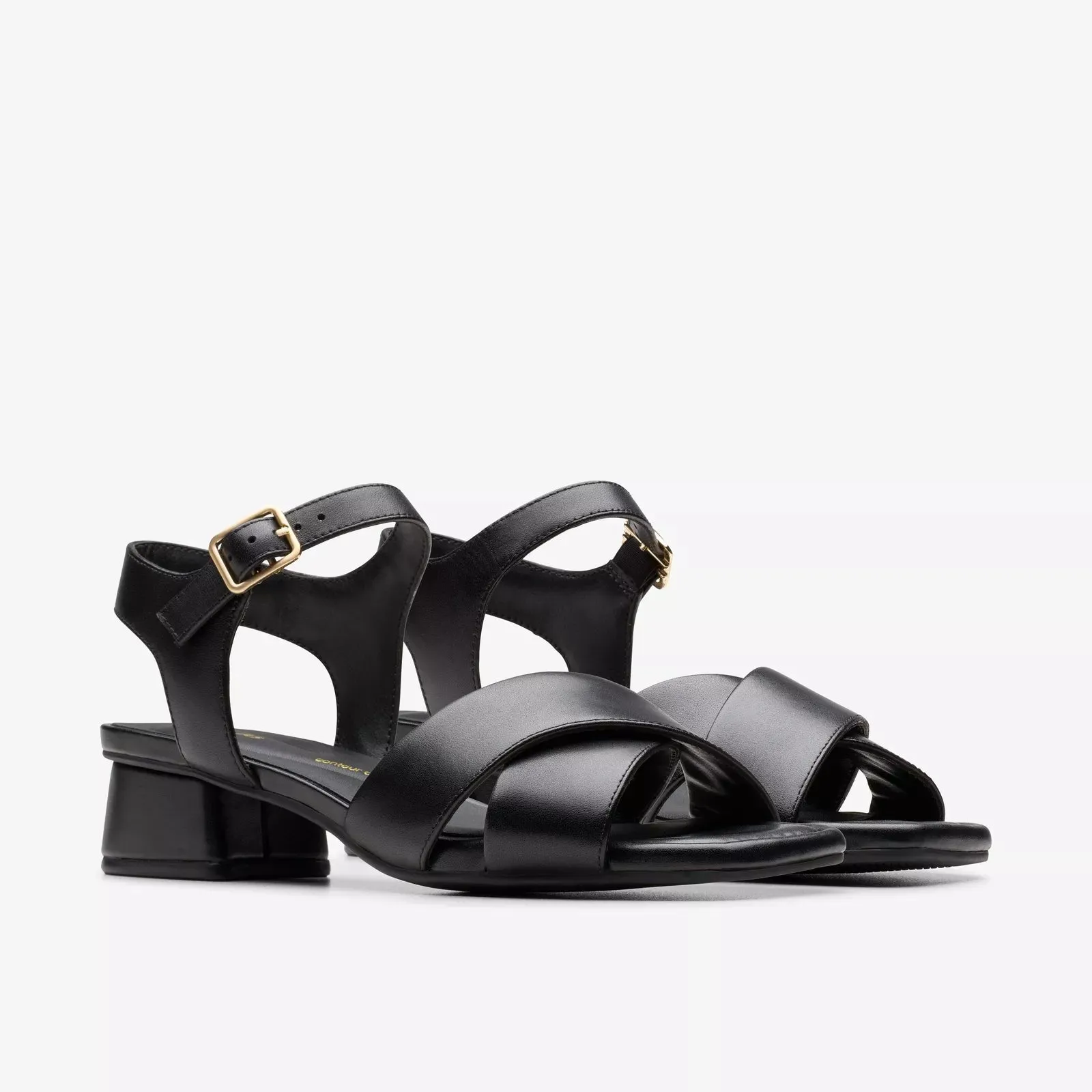 Clarks Women's Serina35 Cross Black Leather 26181343