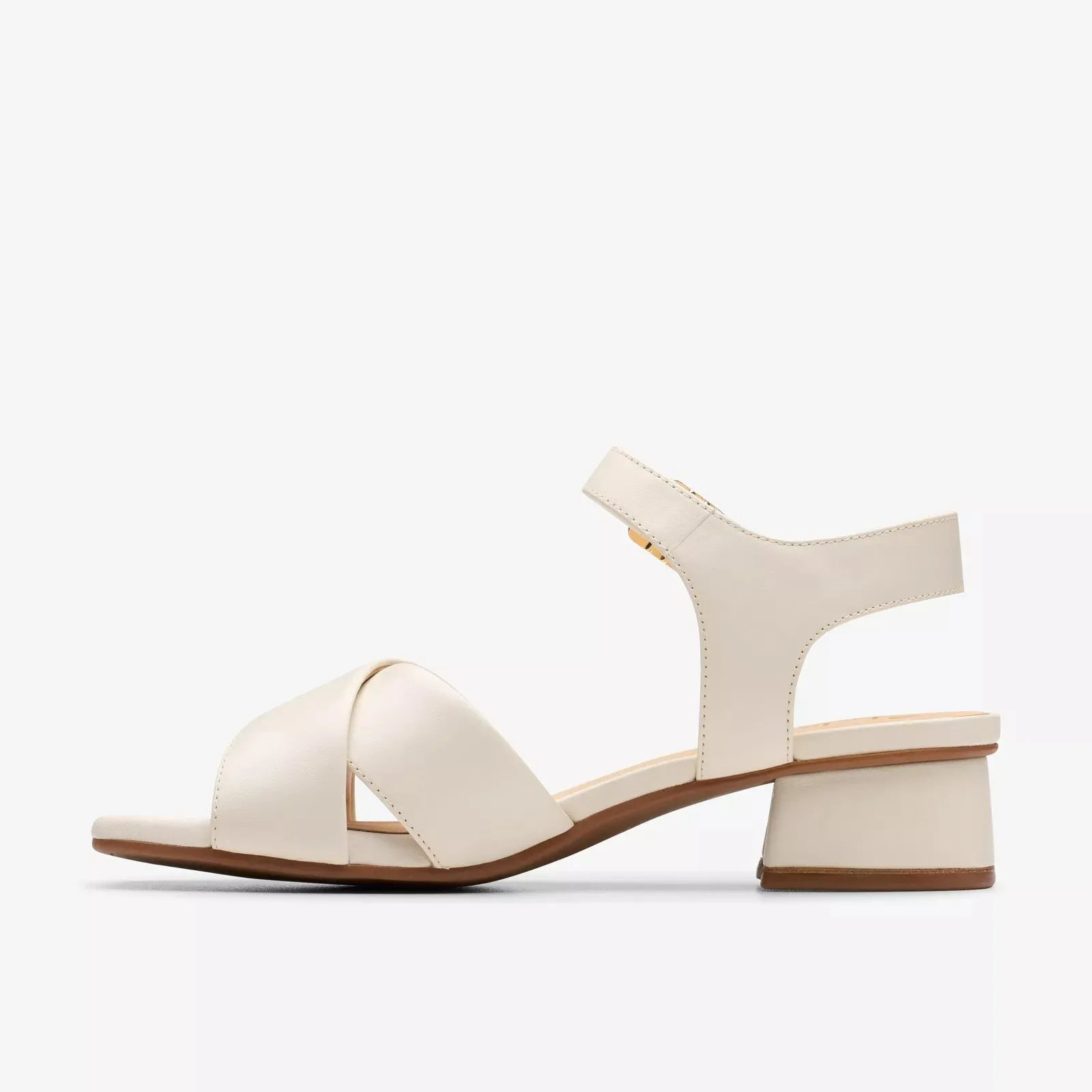Clarks Women's Serina35 Cross Cream Leather 26181345