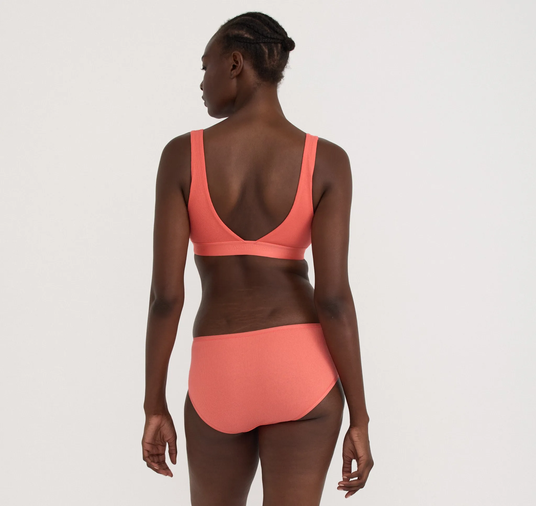 Core Rib Plunge Bralette