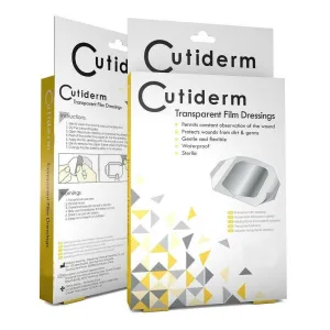Cutiderm Transparent Film Dressings 60mm x 70mm x 10
