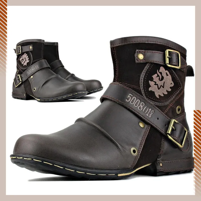 Dakota - Western Cowboy Style Leather Boots