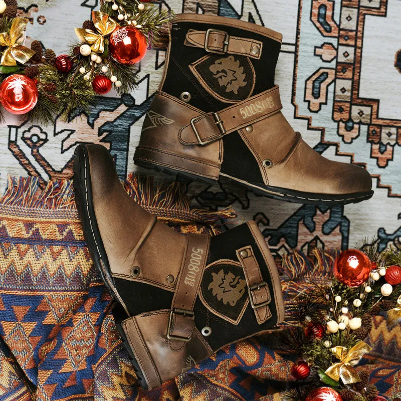 Dakota - Western Cowboy Style Leather Boots