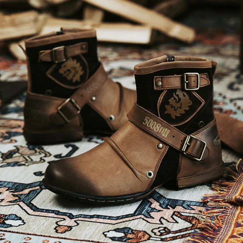 Dakota - Western Cowboy Style Leather Boots
