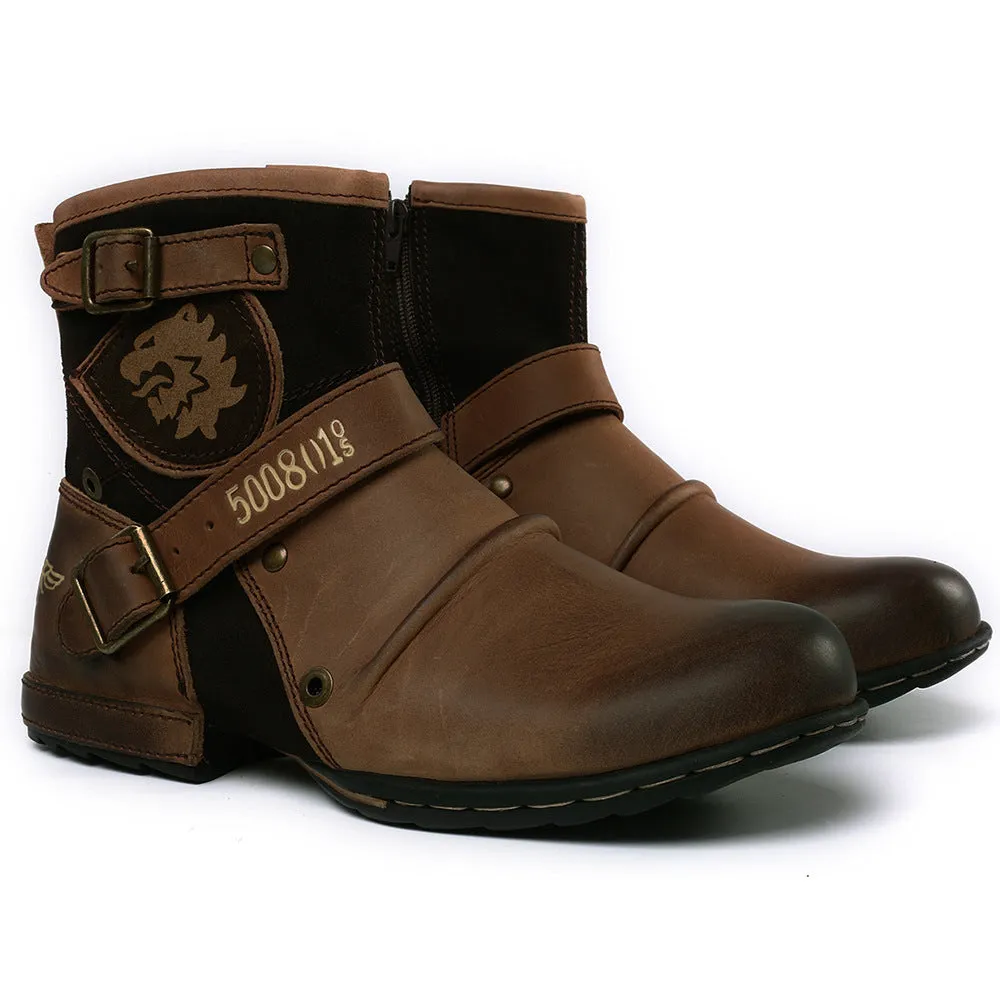 Dakota - Western Cowboy Style Leather Boots