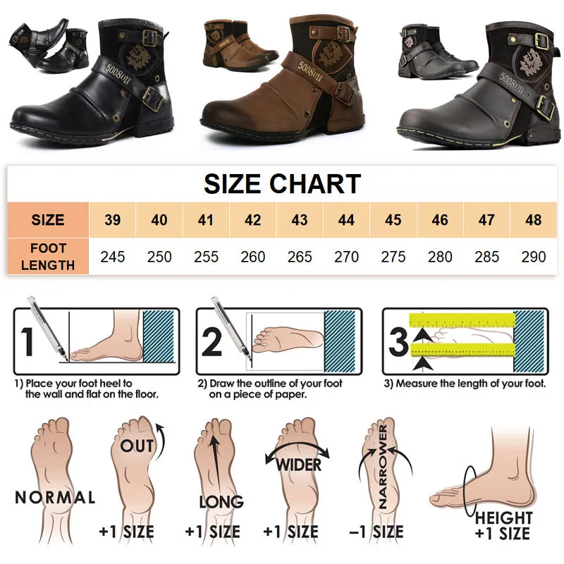 Dakota - Western Cowboy Style Leather Boots