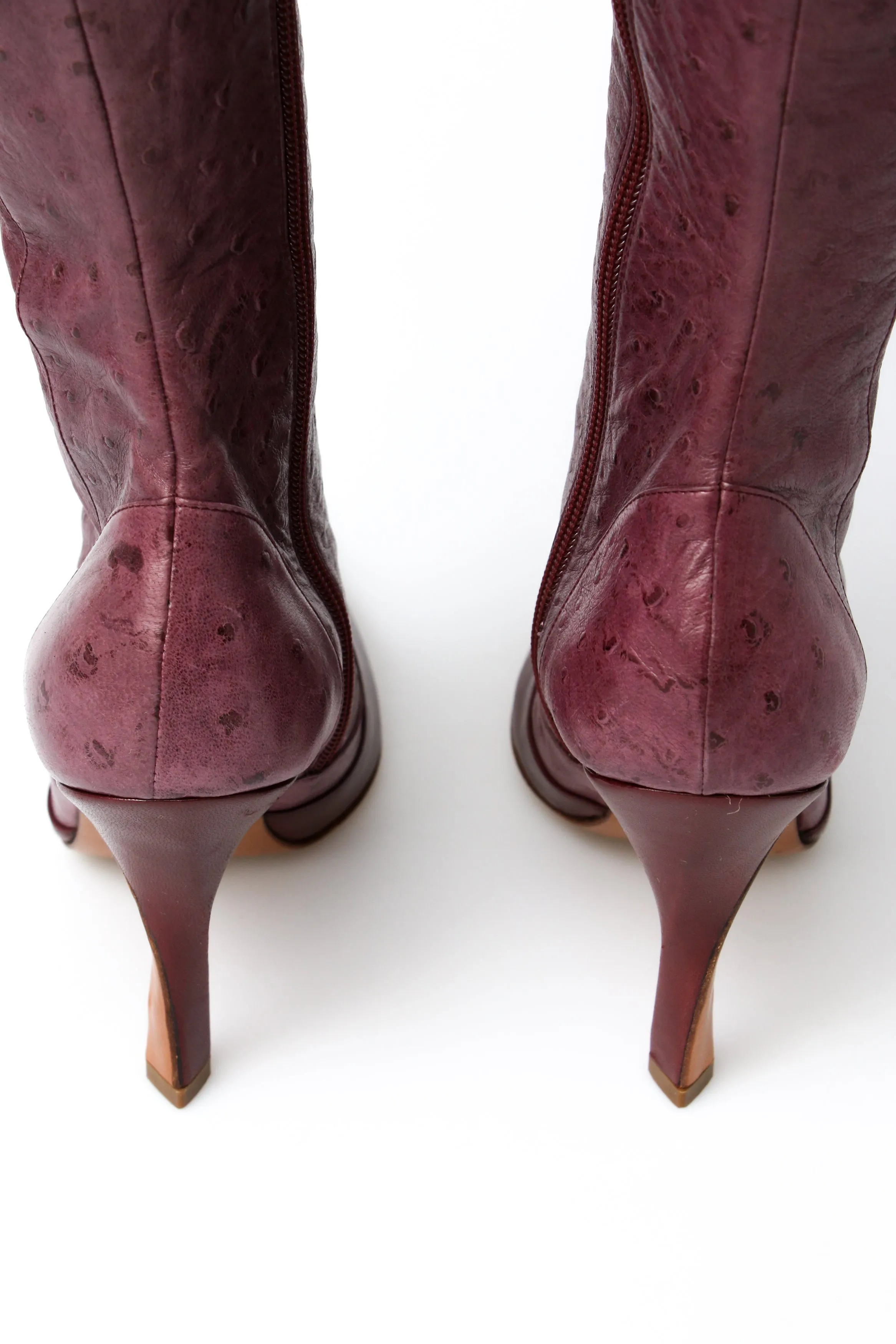 Dior Ostrich CD Logo Boots