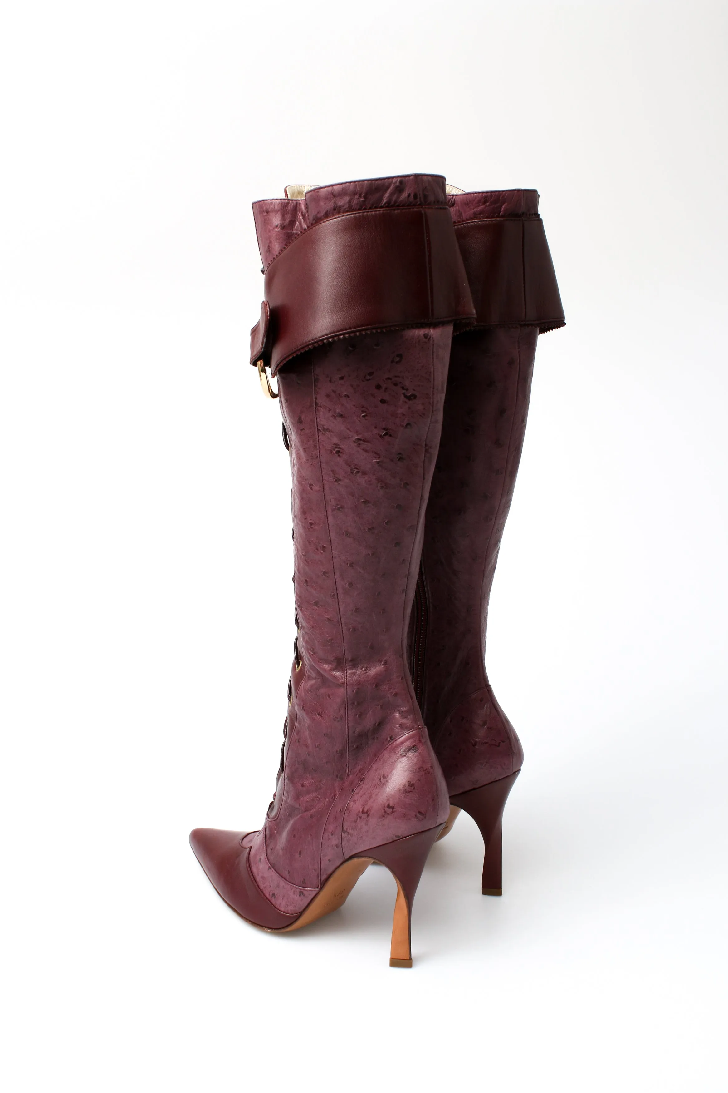 Dior Ostrich CD Logo Boots
