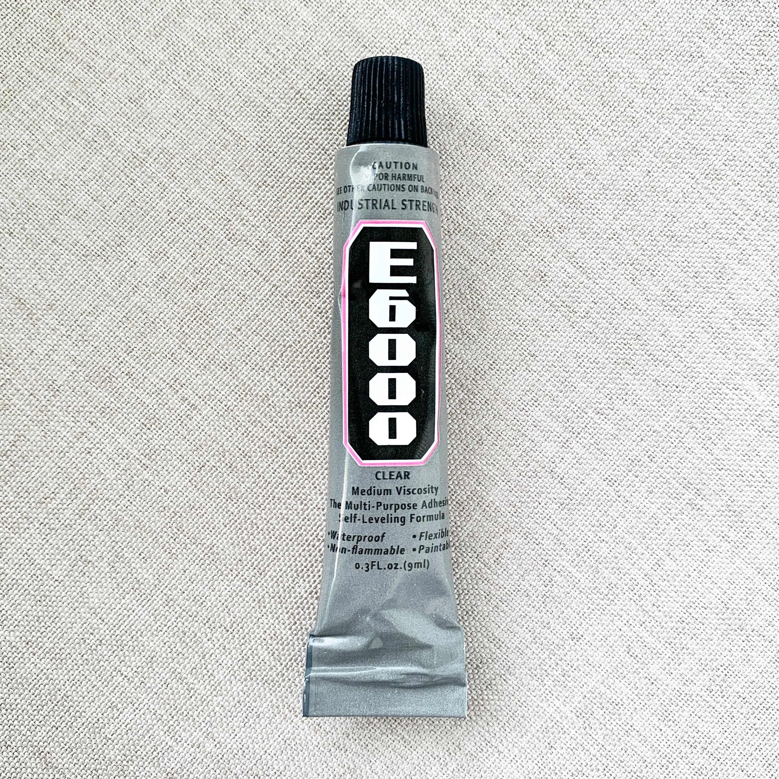 E6000 Glue - 9mL - Craft Glue - Flexible Glue - Glass Bottle Top Glue - Clear