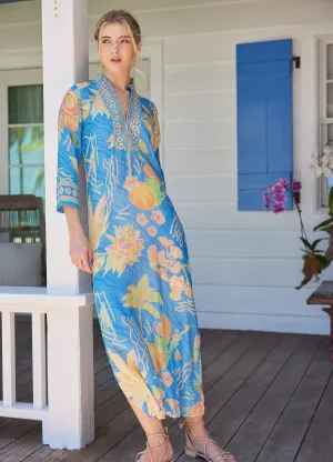 Elise Caftan in Bahama Print by Bella Tu