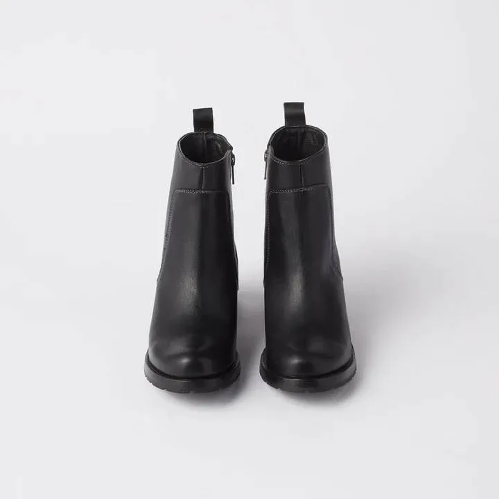 Ester Zip Up Bootie - Black - Women
