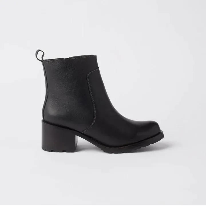 Ester Zip Up Bootie - Black - Women