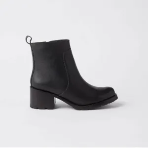 Ester Zip Up Bootie - Black - Women